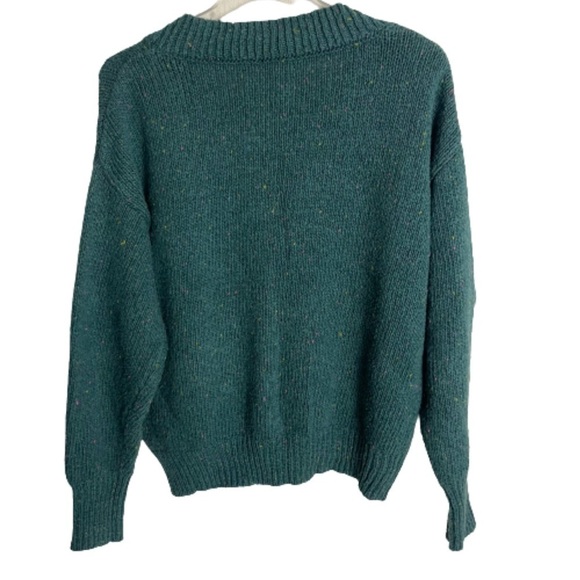 Women’s Abound Green Speckled Pullover Sweater Size Medium! - Picture 3 of 8